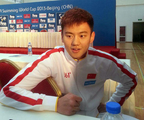 泳壇新星90后寧澤濤 笑容溫暖萌化眾人（高清組圖）