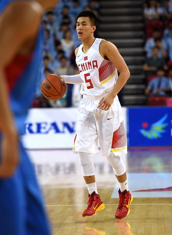 亞運男籃中國隊1分之差險勝中華臺北隊