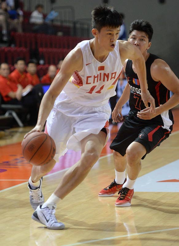 中國男籃41分大勝蒙古 小組賽末戰迎戰日本（組圖）