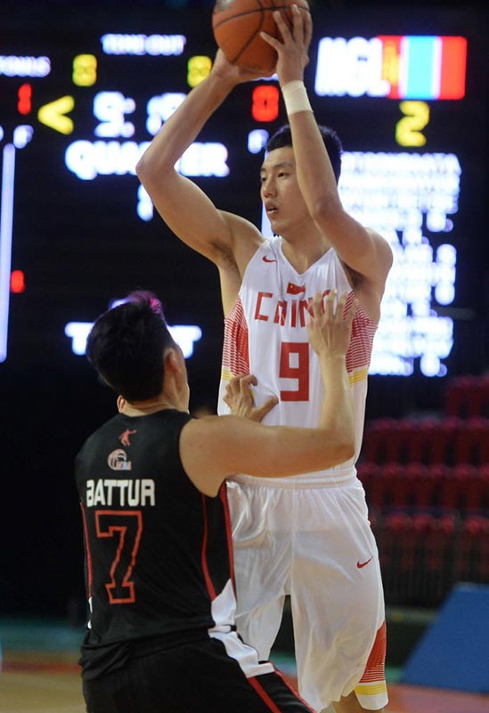 中國男籃41分大勝蒙古 小組賽末戰迎戰日本（組圖）