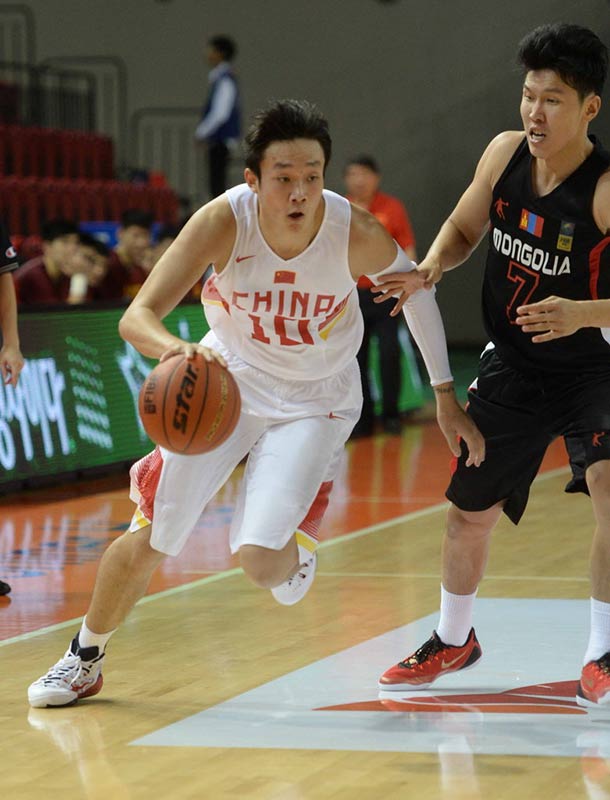 中國男籃41分大勝蒙古 小組賽末戰迎戰日本（組圖）