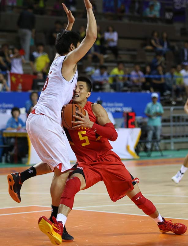 亞運男籃復賽中國72:79不敵日本 晉級形勢嚴峻(組圖)