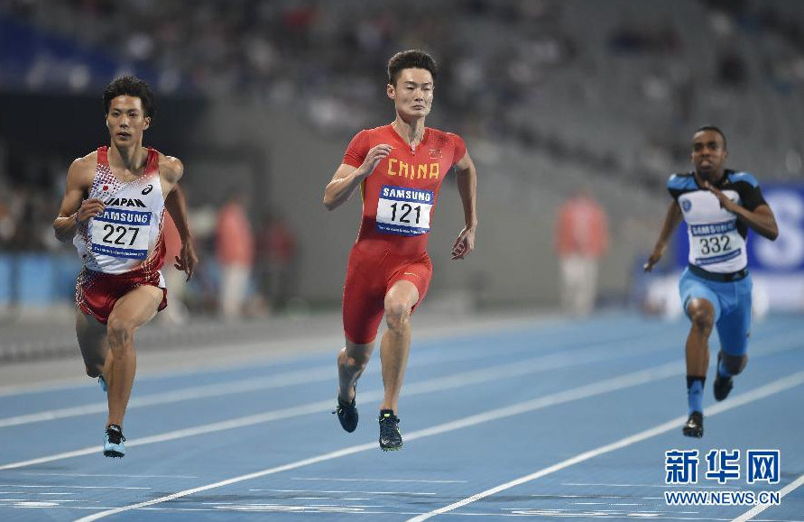 亞運男子100米：張培萌晉級 （組圖）