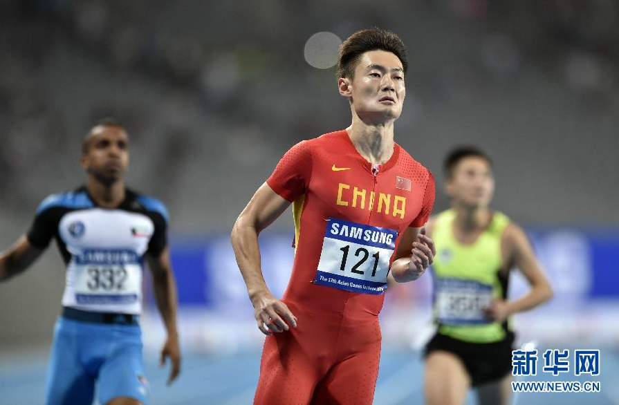 亞運男子100米：張培萌晉級 （組圖）