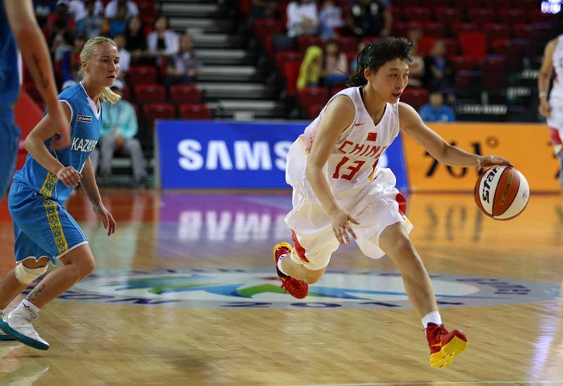 亞運女籃中國勝哈薩克斯坦 成功晉級四強（組圖）