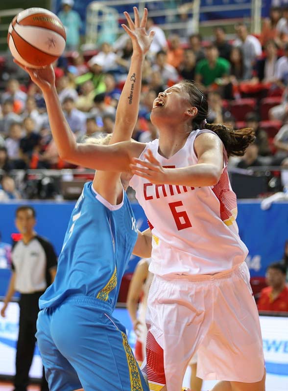 亞運女籃中國勝哈薩克斯坦 成功晉級四強（組圖）