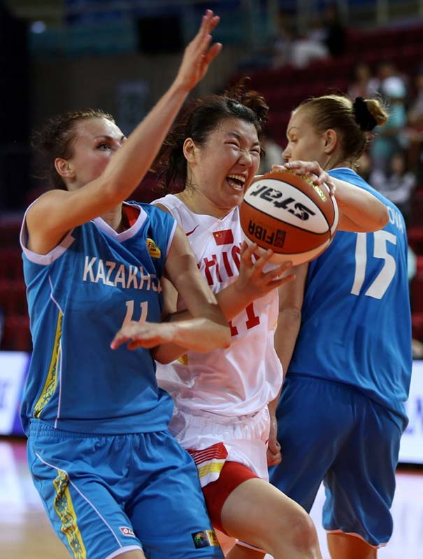亞運女籃中國勝哈薩克斯坦 成功晉級四強（組圖）