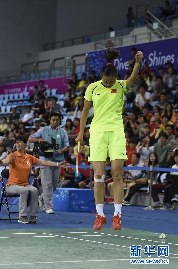 羽毛球女單中國攬金銀牌 王儀涵奪冠（組圖）