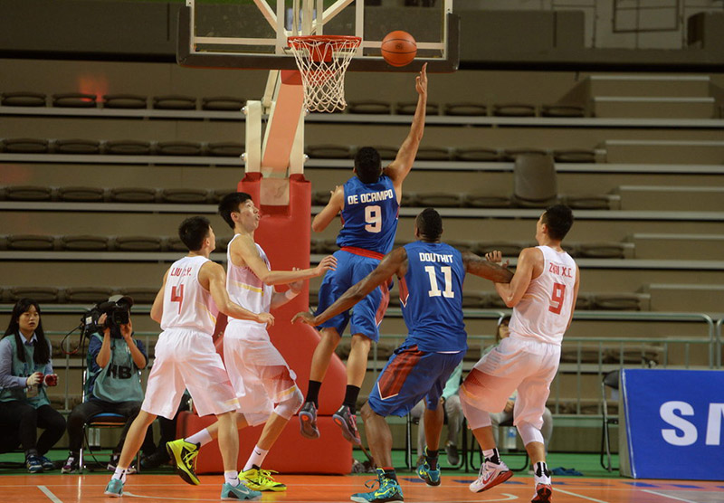 亞運男籃5-8排位賽 中國78-71險勝菲律賓(組圖)