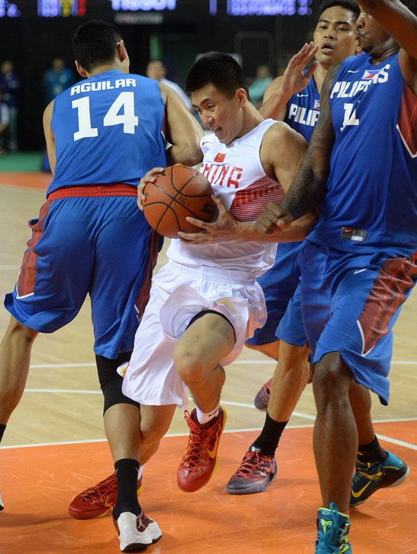 亞運男籃5-8排位賽 中國78-71險勝菲律賓(組圖)