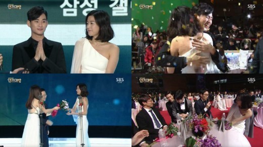 “2014SBS演技大賞”美照大匯總 全智賢奪“年度大賞”二賢合體受關注（組圖）