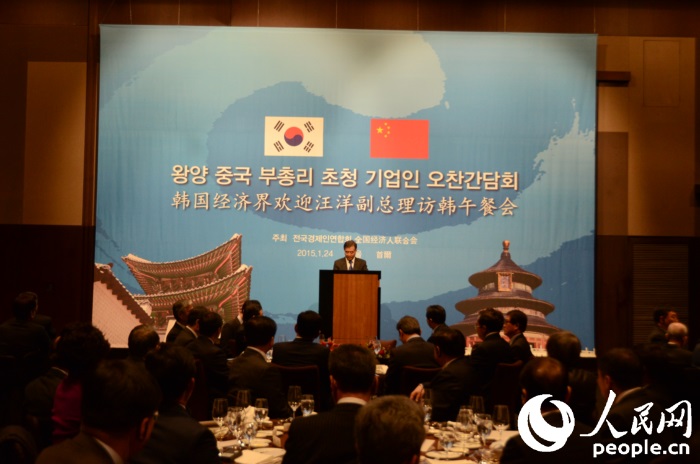汪洋:中國經濟發展進入新階段 中韓務實合作前景光明（組圖）