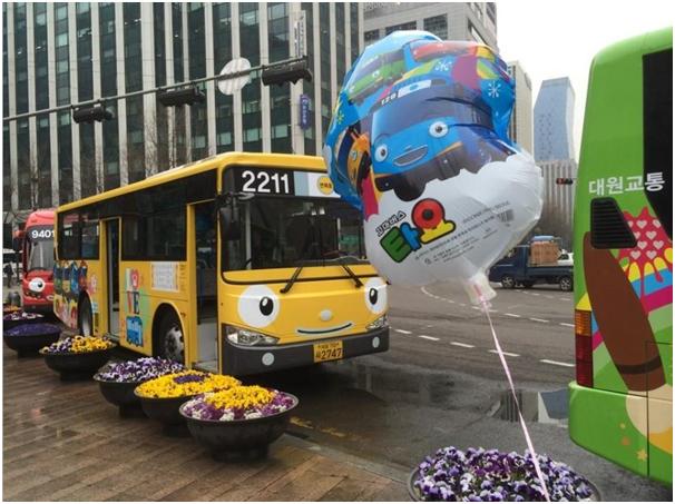 韓國首爾“Tayo”卡通消防車出動  “萌萌噠”招人愛【組圖】