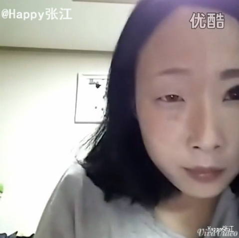 【組圖】韓國妹子驚人卸妝過程：擦一擦五官不見了！