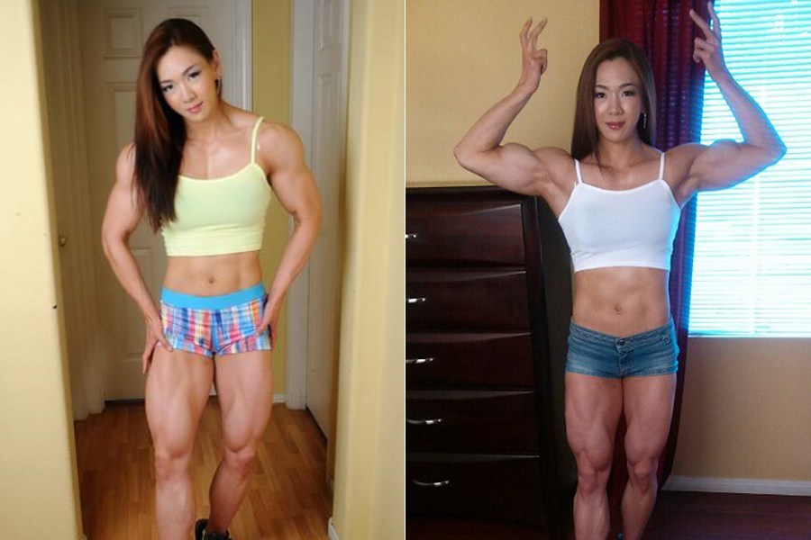 【揭秘】韓國金剛芭比：老公是教練 健身致胸縮水