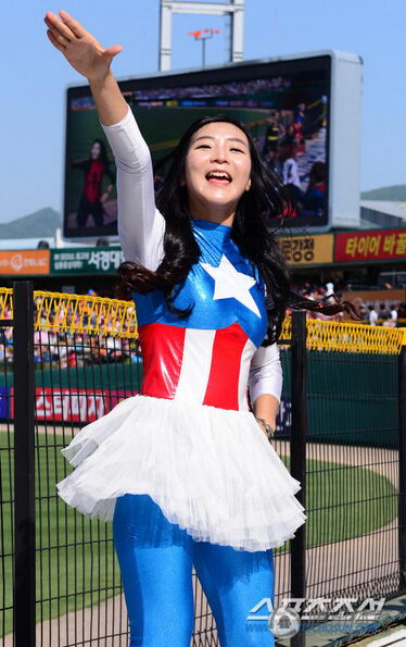 韓國棒球寶貝變身動漫人物 精靈雪后斗艷（組圖）