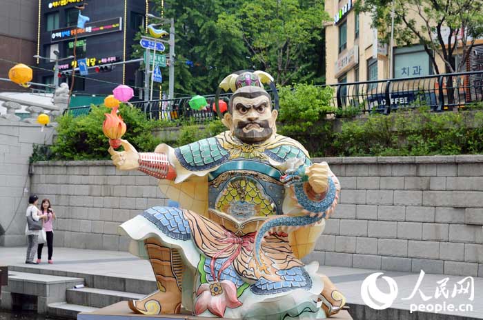 【組圖】韓國首爾清溪川慶佛誕日舉辦傳統彩燈展
