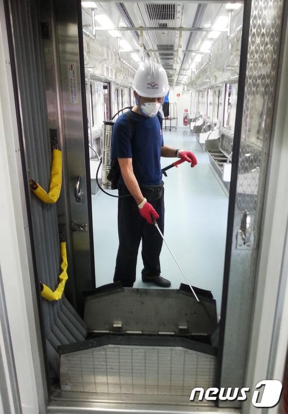 韓加強對交通工具消毒 防MERS疫情蔓延【組圖】