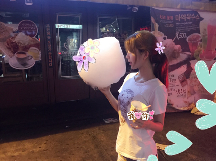 韓國顏值逆天女孩yurisa人比花嬌 拍美照學中文做手工忙不?！靖咔褰M圖】