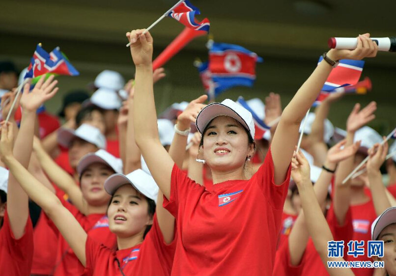 朝鮮美女啦啦隊東亞杯驚艷亮相【組圖】