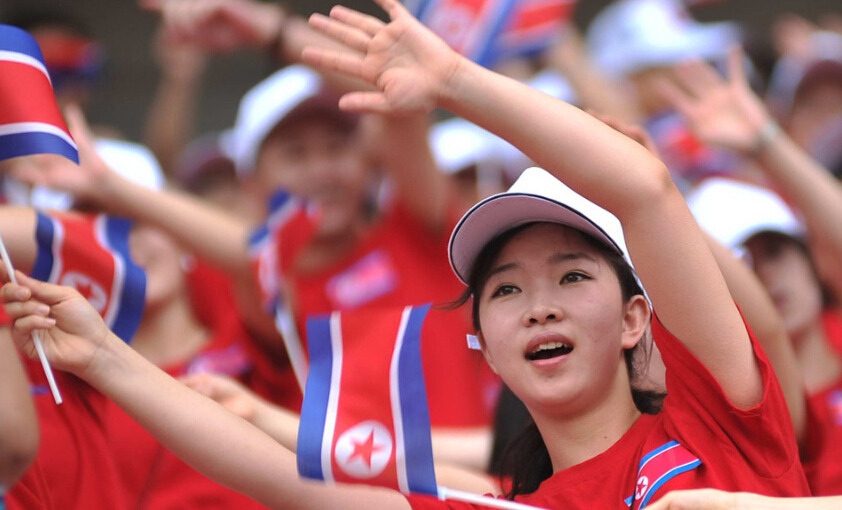 朝鮮美女啦啦隊東亞杯驚艷亮相【組圖】