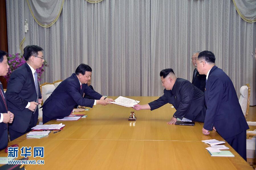 劉云山會見朝鮮勞動黨第一書記金正恩【組圖】