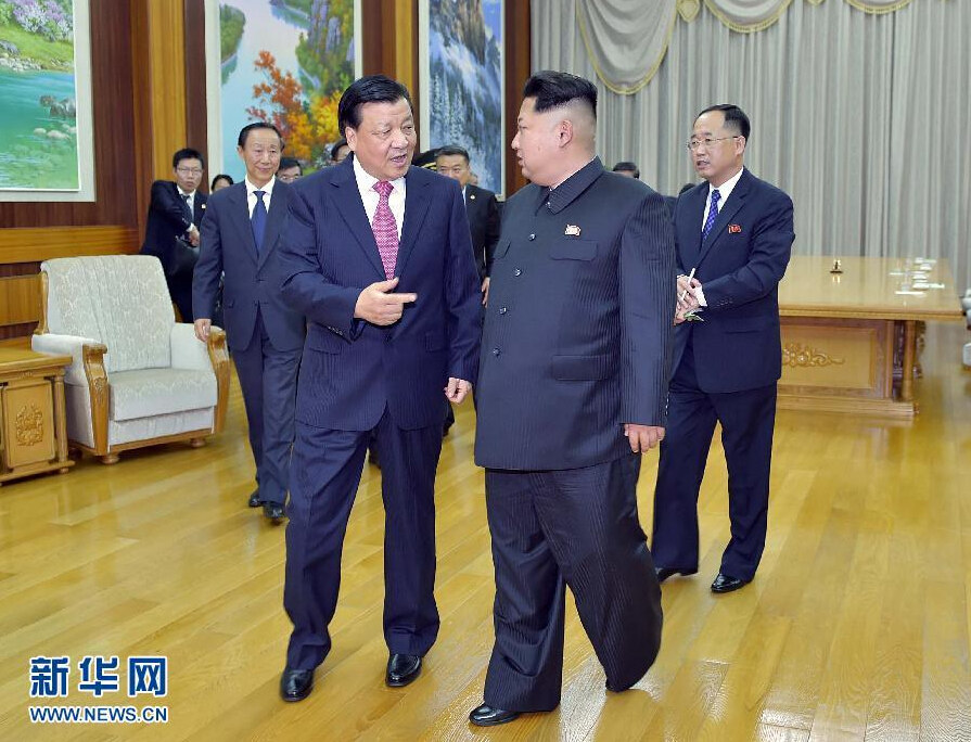 劉云山會見朝鮮勞動黨第一書記金正恩【組圖】