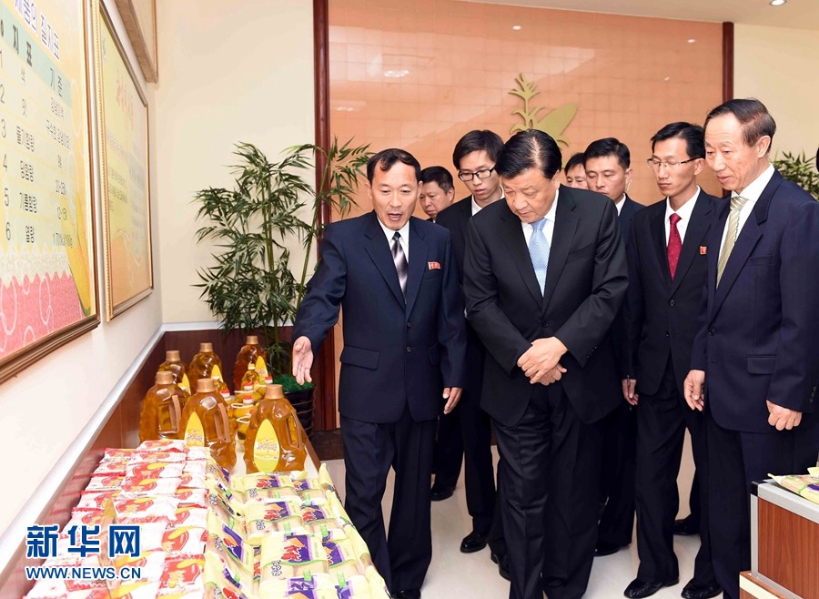 劉云山出席朝鮮勞動黨成立70周年慶?；顒?
并赴安州祭掃中國人民志愿軍烈士陵園