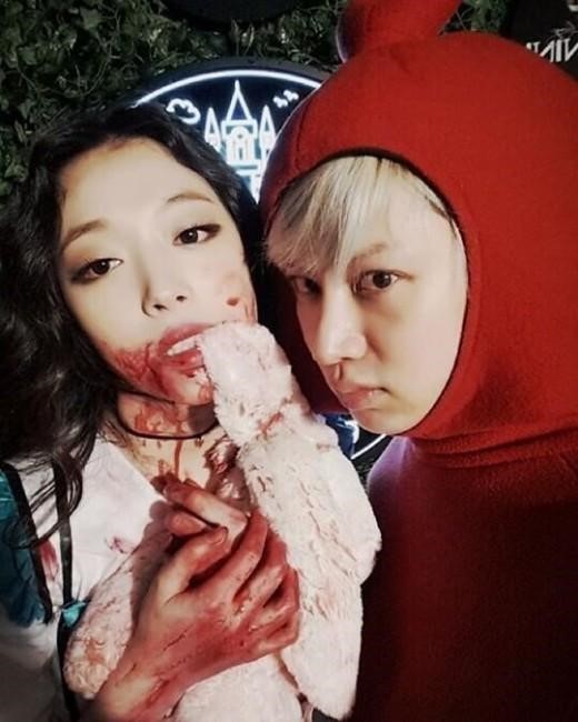 SM娛樂萬圣節派對嗨翻天 少女時代EXO孫妍在f(x)齊變裝【組圖】