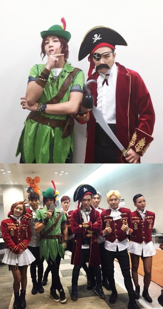 張根碩萬圣節搞怪 變身彼得潘也傲嬌（圖）