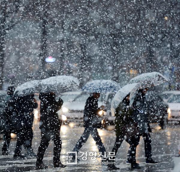 首爾普降大雪 韓國多地發布大雪警報【組圖】