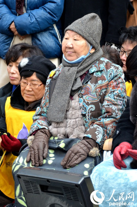 韓“慰安婦”團體如期舉行集會 拒接受韓日共識【組圖】