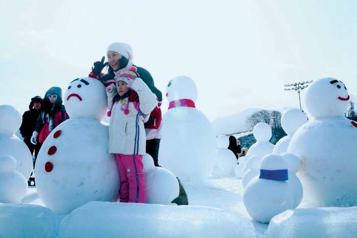 2016“大關嶺雪花節”在韓國江原道平昌郡開幕。
