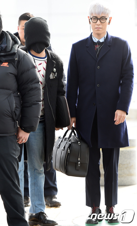 bigbang現身機場飛巴黎 權志龍黑帽遮臉顯神秘【組圖】 