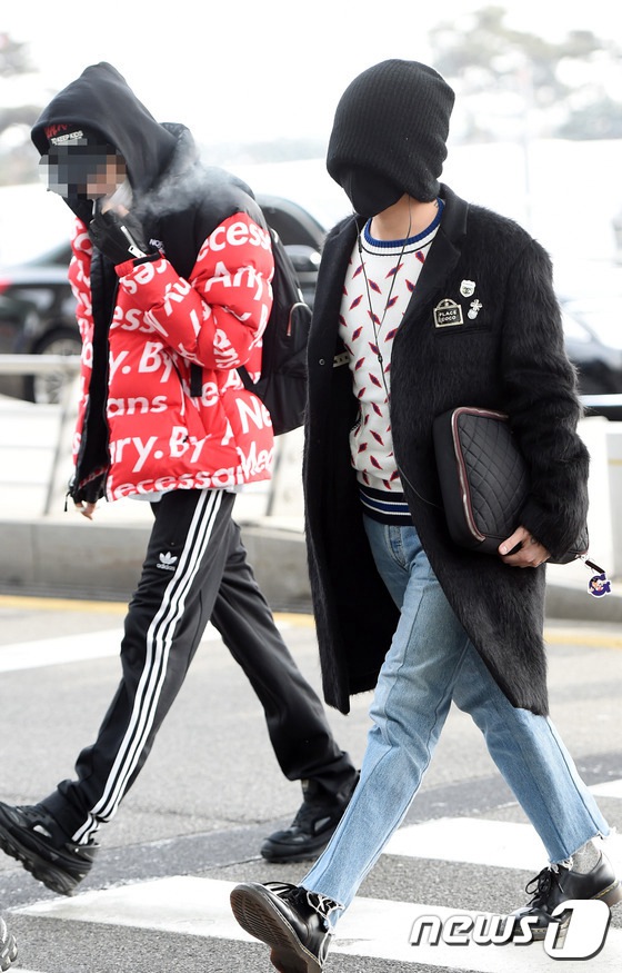 bigbang現身機場飛巴黎 權志龍黑帽遮臉顯神秘【組圖】 