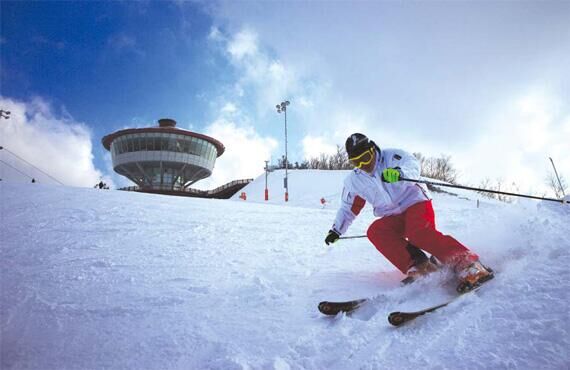 2018平昌冬季奧運會首場測試活動在江原道旌善高山滑雪場舉行。