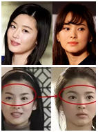 女星換個眉毛換張臉？