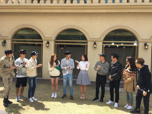 《太陽的后裔》“久媛CP”錄制《running man》 李光洙穿軍裝【組圖】