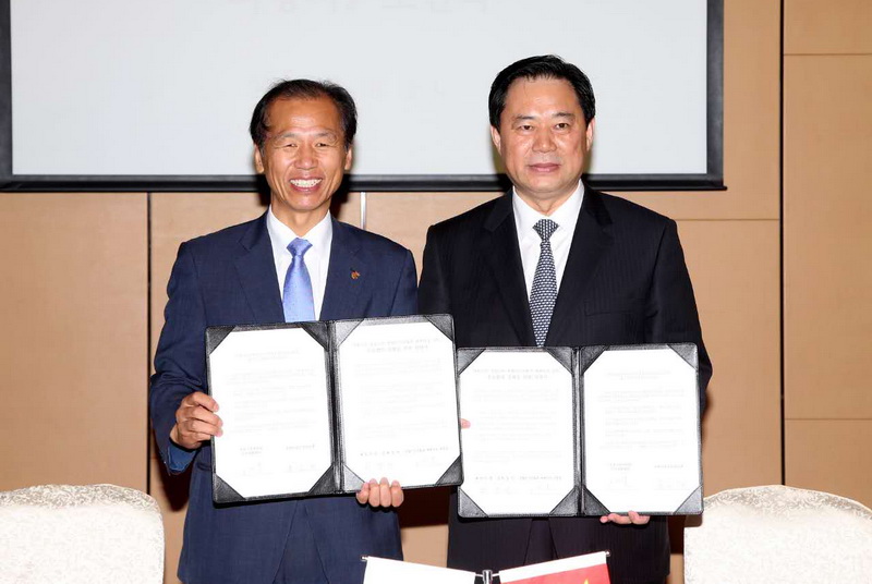 河北省與韓國江原道簽署建立友好省道關系意向書