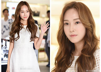 Jessica出席簽名會 白裙配紅鞋清純又時尚【組圖】