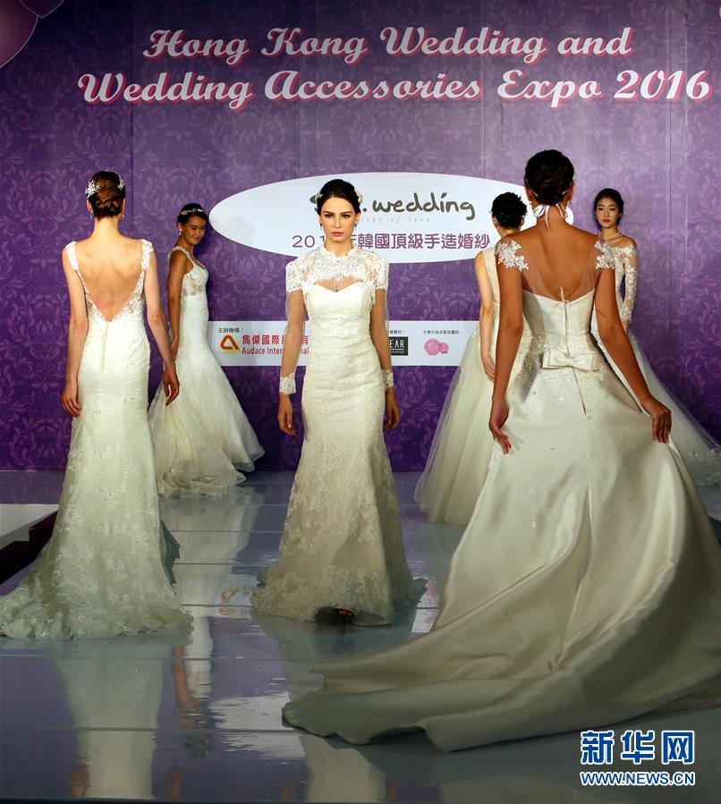 2016年韓國頂級手造婚紗亮相婚博會【組圖】