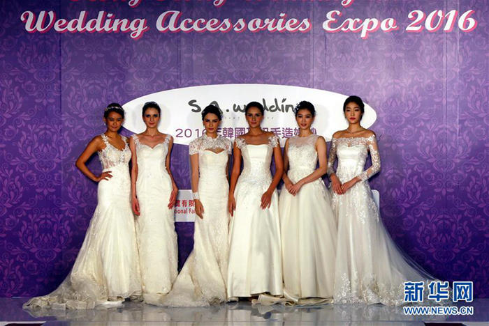 2016年韓國頂級手造婚紗亮相婚博會【組圖】