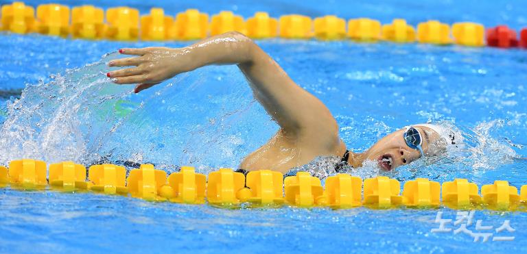 沖刺里約奧運！韓國游泳代表隊加緊訓練【組圖】