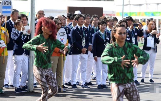 韓國正式入駐里約奧運村 儀式場上賓主盡歡【組圖】