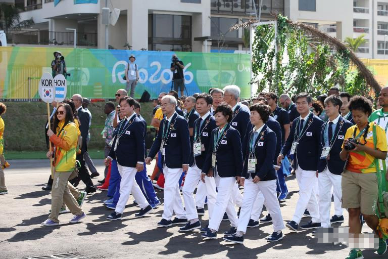 韓國正式入駐里約奧運村 儀式場上賓主盡歡【組圖】