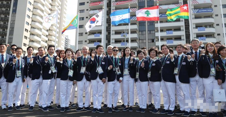 韓國正式入駐里約奧運村 儀式場上賓主盡歡【組圖】