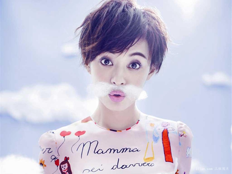 鄭爽短發美出新高度 盤點中韓女星驚艷短發造型【組圖】