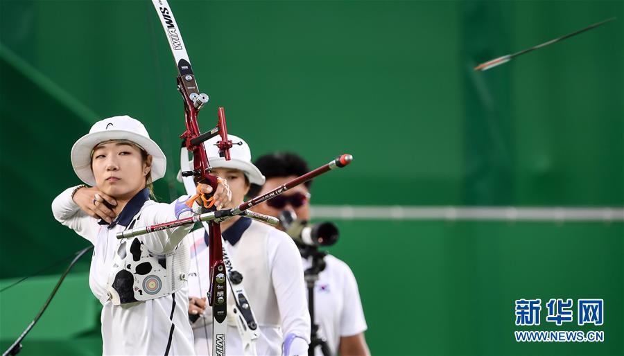 韓國隊女子射箭團體賽奪金 5比1戰勝俄羅斯（組圖）