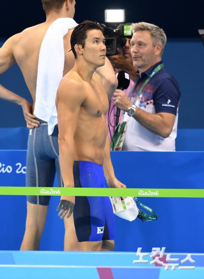 【里約奧運】韓國游泳名將樸泰桓100米自預賽黯然出局 難掩失落