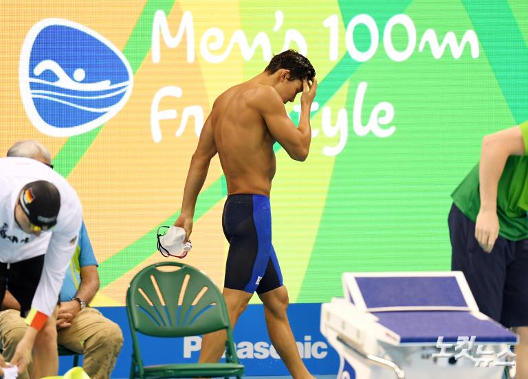 【里約奧運】韓國游泳名將樸泰桓100米自預賽黯然出局 難掩失落